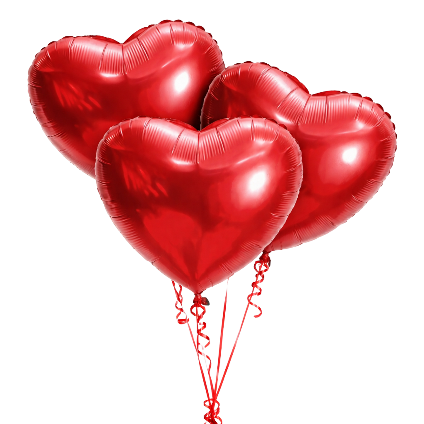 3 Helium Red Balloons Bouquet – Perfect Add-On Gift