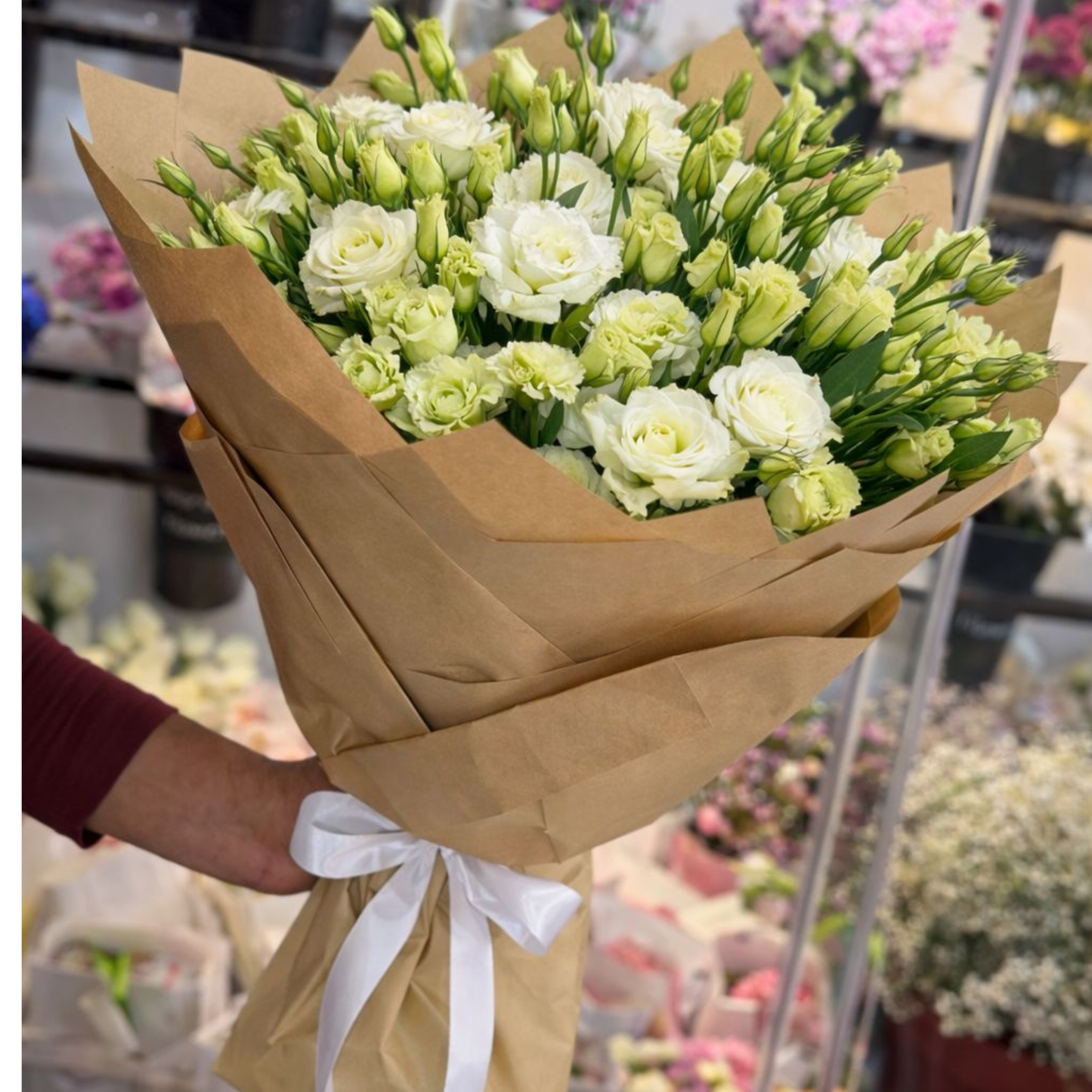 Lisianthus Flower Bouquet Premium Fresh Lisianthus Arrangement