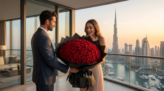 100 Red Roses Dubai - Price, Delivery & Why They Make the Statement