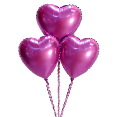 3 Helium Purple Balloons Bouquet – Perfect Add-On Gift