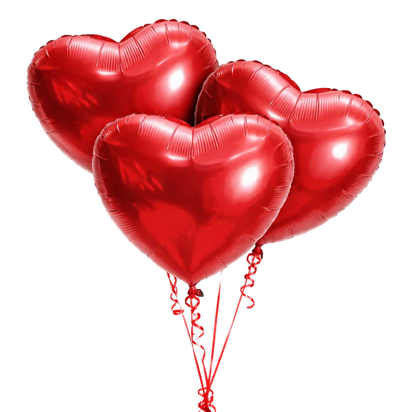 3 Helium Red Balloons Bouquet – Perfect Add-On Gift