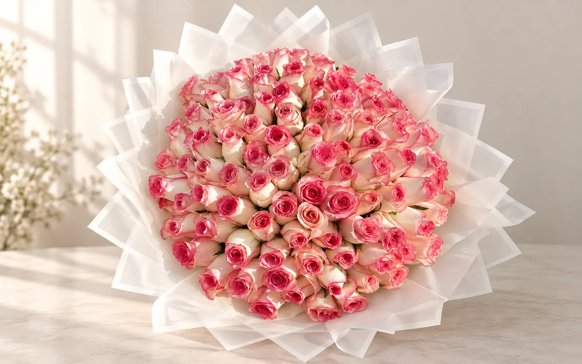 Premium flower bouquet by Flowerdxb