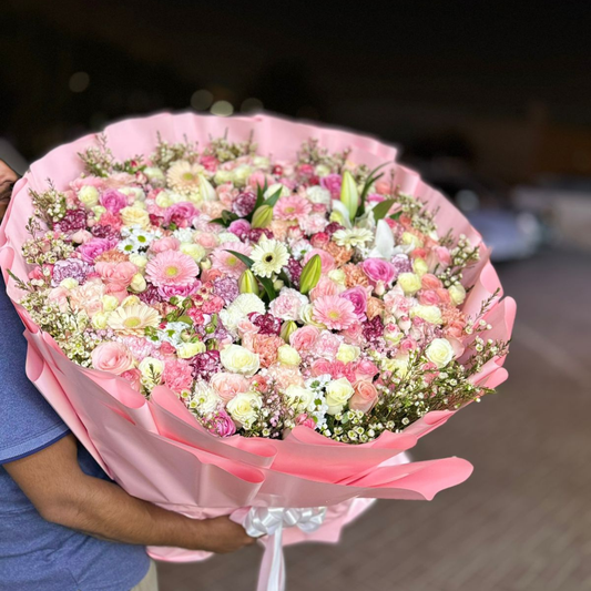 Luxury Mixed Flower Bouquet Roses, Lilies, Carnations & More