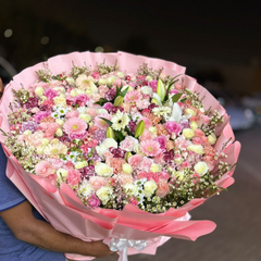 Luxury Mixed Flower Bouquet Roses, Lilies, Carnations & More