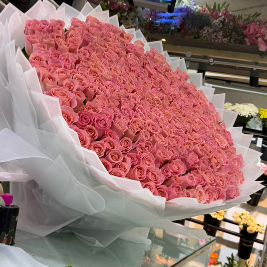 500 Long Stem Pink Roses Bouquet Luxury Flower