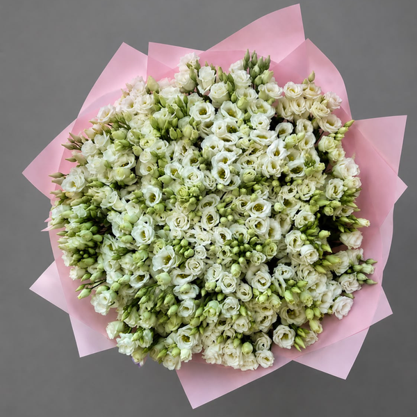 80 Lisianthus Stems – Luxury Bouquet | Premium Flower Delivery Dubai